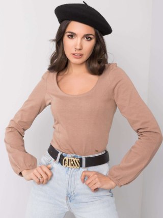 Bluzka TW-BZ-G-082.98 camelowy XL