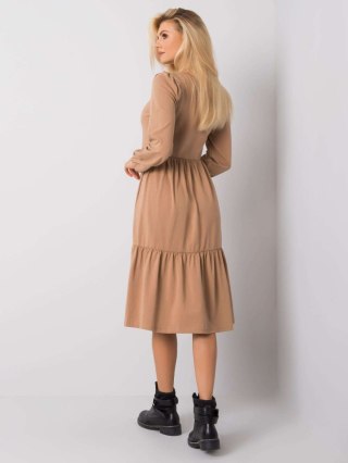 Sukienka RV-SK-5832.18X camelowy M