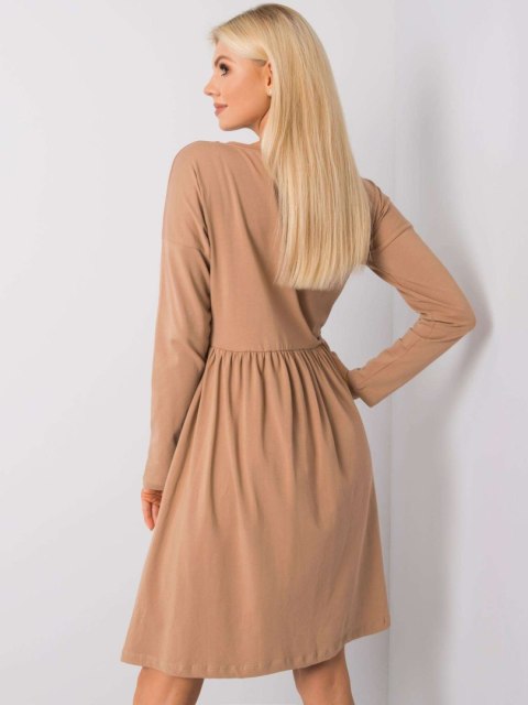 Sukienka RV-SK-5889.41P camelowy M