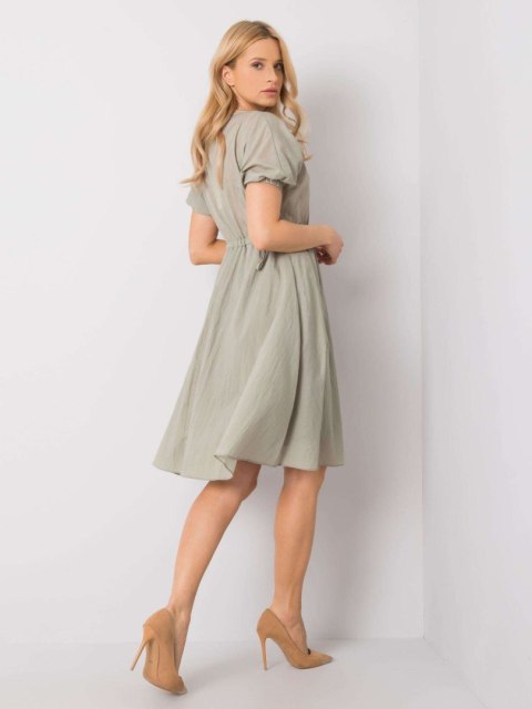 Sukienka 217-SK-25663.03 khaki M Sukienka 217-SK-25663.03 khaki M