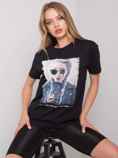 T-shirt HB-TS-3053.69P czarny M