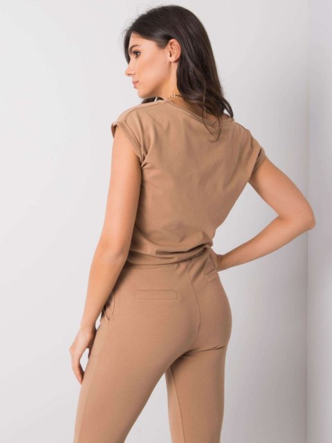 T-shirt RV-TS-6108.04 camelowy L