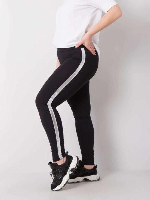 Leginsy RV-LG-6303.64 czarno-srebrny 3XL