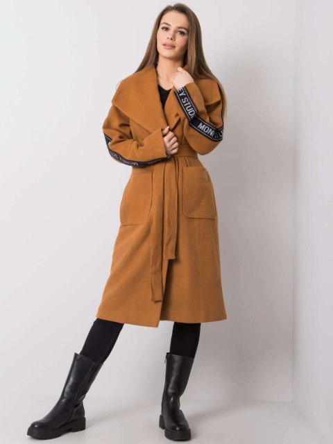 Płaszcz LK-PL-508316.95P jasny brązowy 38 Płaszcz LK-PL-508316.95P jasny brązowy 38