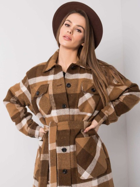 Płaszcz LK-PL-508354.16X brązowy 42 Płaszcz LK-PL-508354.16X brązowy 42