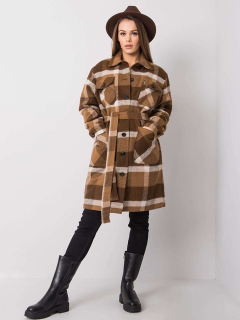Płaszcz LK-PL-508354.16X brązowy 42 Płaszcz LK-PL-508354.16X brązowy 42