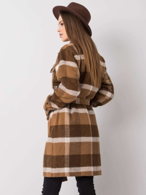 Płaszcz LK-PL-508354.16X brązowy 42 Płaszcz LK-PL-508354.16X brązowy 42