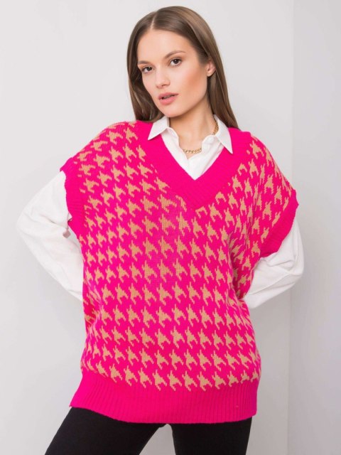 Sweter 269-SW-16500.37 fluo różowy Sweter 269-SW-16500.37 fluo różowy