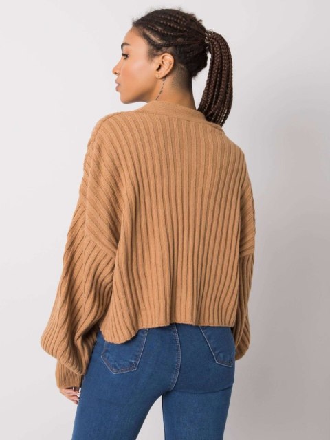 Sweter 269-SW-16506.33 camelowy Sweter 269-SW-16506.33 camelowy