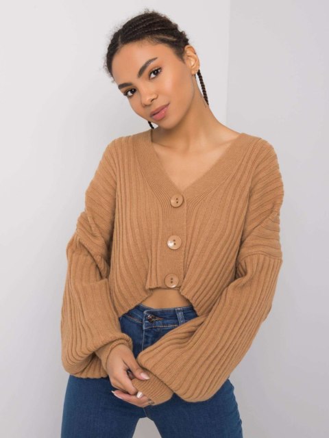 Sweter 269-SW-16506.33 camelowy Sweter 269-SW-16506.33 camelowy