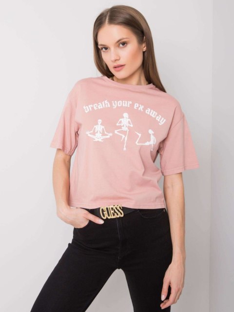 T-shirt 157-TS-0086.60P jasny różowy M