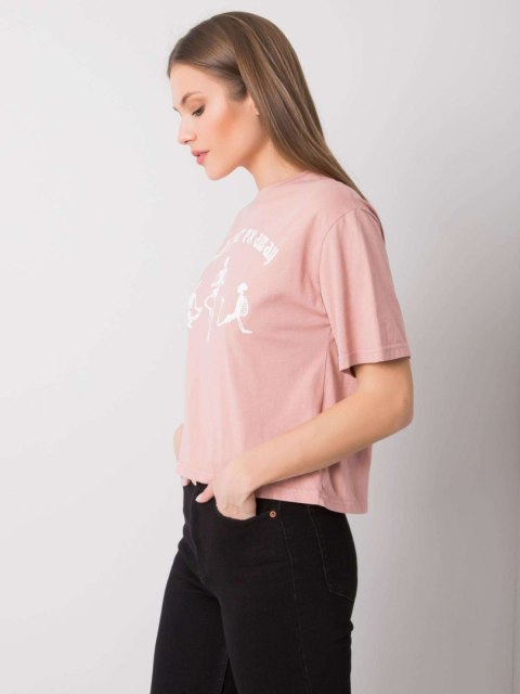 T-shirt 157-TS-0086.60P jasny różowy M