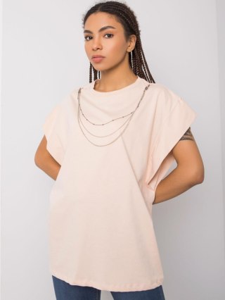 T-shirt 157-TS-4170.84 brzoskwiniowy M