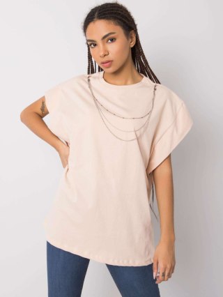T-shirt 157-TS-4170.84 brzoskwiniowy M