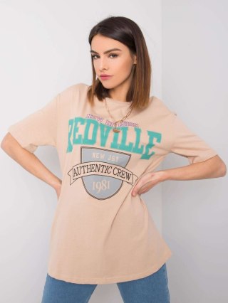 T-shirt 327-TS-6390.69 beżowy M