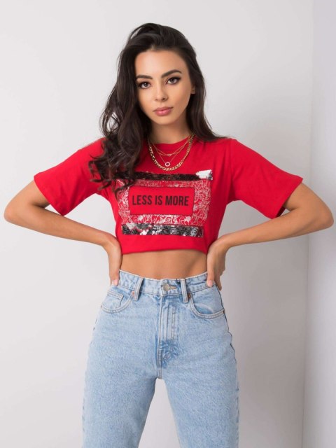 T-shirt PM-TS-SS21TX20.85P czerwony M T-shirt PM-TS-SS21TX20.85P czerwony M