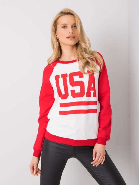 Bluza DS-BL-1111.06P biało-czerwony S Bluza DS-BL-1111.06P biało-czerwony S