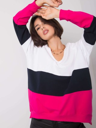 Bluza RV-BL-5972.07 biało-różowy L/XL