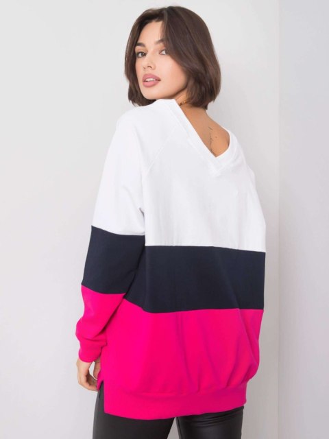 Bluza RV-BL-5972.07 biało-różowy L/XL Bluza RV-BL-5972.07 biało-różowy L/XL