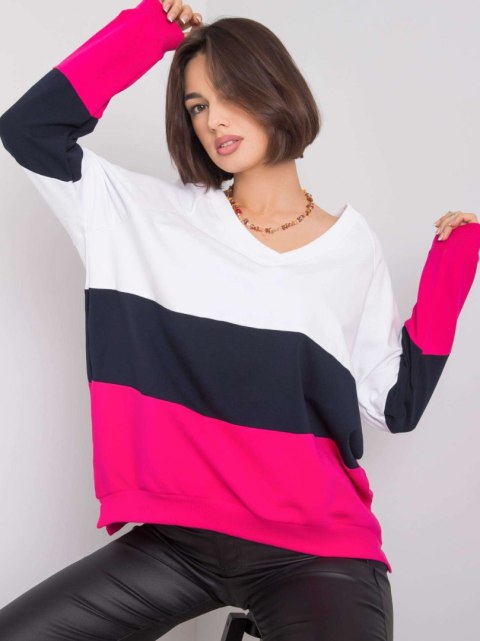 Bluza RV-BL-5972.07 biało-różowy L/XL Bluza RV-BL-5972.07 biało-różowy L/XL