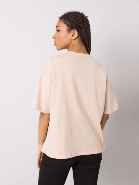 T-shirt 157-TS-4257.78 brzoskwiniowy M