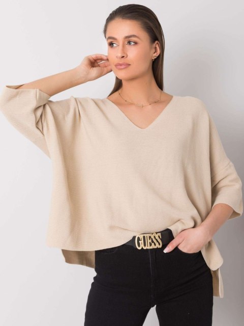 Sweter 269-SW-15515.03 jasny beżowy Sweter 269-SW-15515.03 jasny beżowy