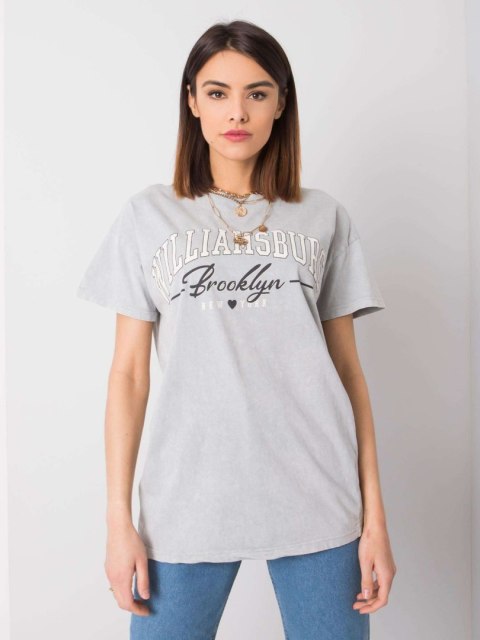 T-shirt 157-TS-4158.52P jasny szary S T-shirt 157-TS-4158.52P jasny szary S