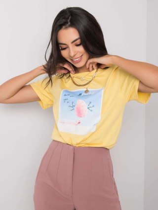 T-shirt PM-TS-SS21CA59.01P żółty M