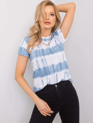 T-shirt DHJ-TS-11280-1.10 biało-niebieski