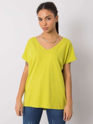 T-shirt RV-TS-4832.40P limonkowy XS