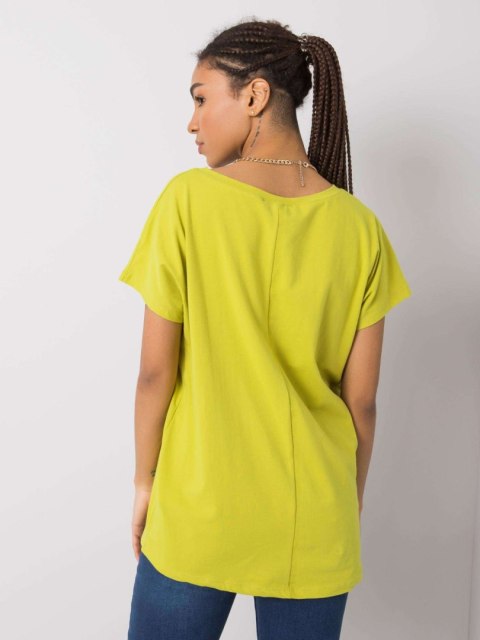 T-shirt RV-TS-4832.40P limonkowy XS