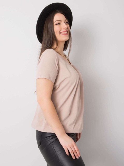 T-shirt RV-TS-6320.85P beżowy 3XL