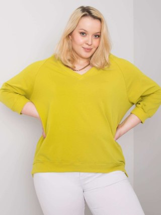 Bluza RV-BL-6295.03X limonkowy 2XL