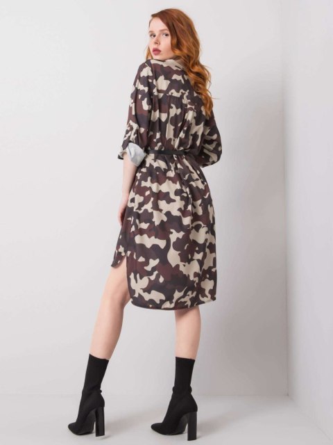 Sukienka DHJ-SK-5766G.30 beżowy