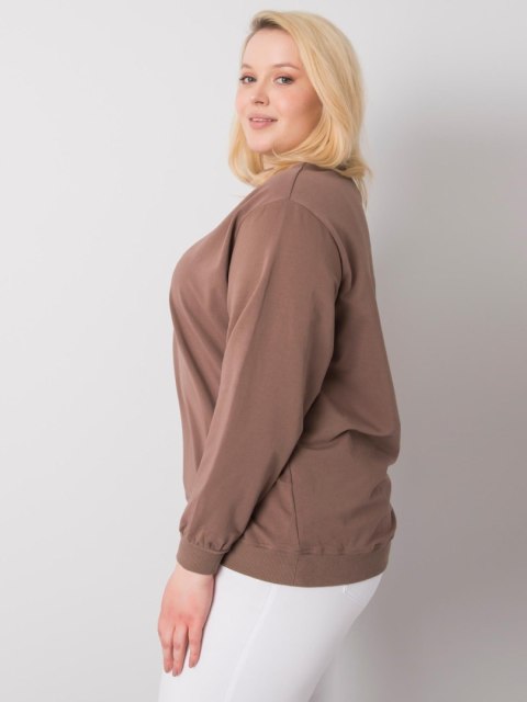Bluza RV-BL-6299.11 brązowy 3XL