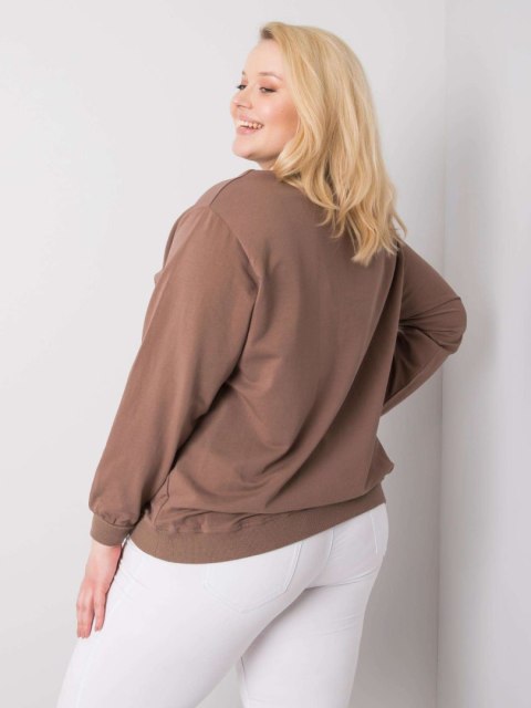 Bluza RV-BL-6299.11 brązowy 3XL