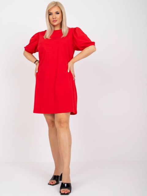 Sukienka RV-SK-6319.65 czerwony XL