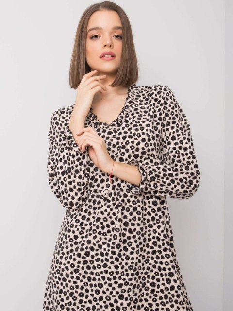 Sukienka WN-SK-R817.66 jasny beżowy S Sukienka WN-SK-R817.66 jasny beżowy S