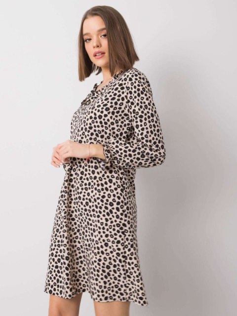 Sukienka WN-SK-R817.66 jasny beżowy S Sukienka WN-SK-R817.66 jasny beżowy S