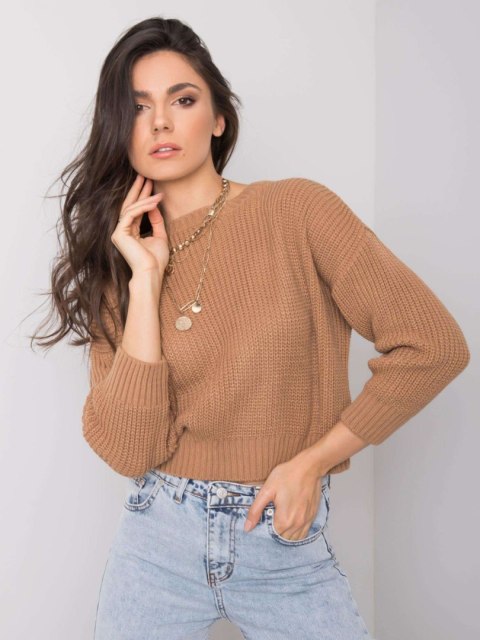 Sweter 258-SW-5057.30P brązowy Sweter 258-SW-5057.30P brązowy