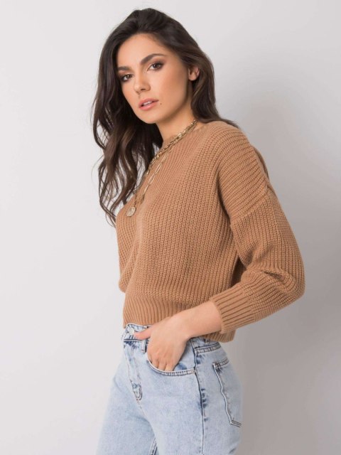 Sweter 258-SW-5057.30P brązowy Sweter 258-SW-5057.30P brązowy