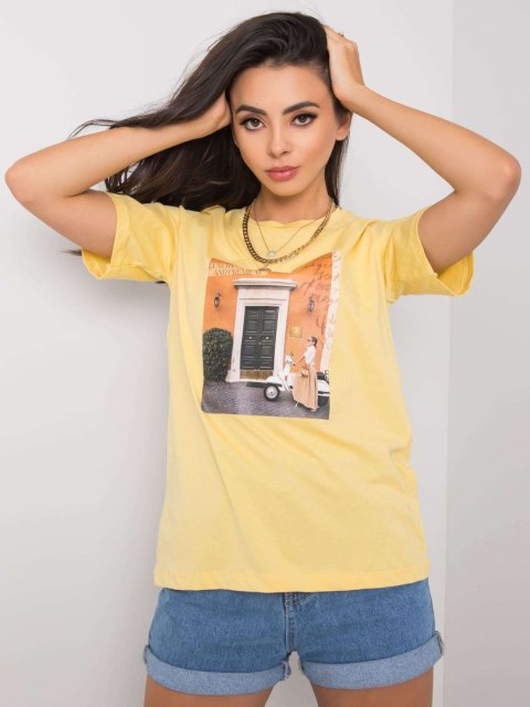 T-shirt PM-TS-SS21CA61.69 żółty M