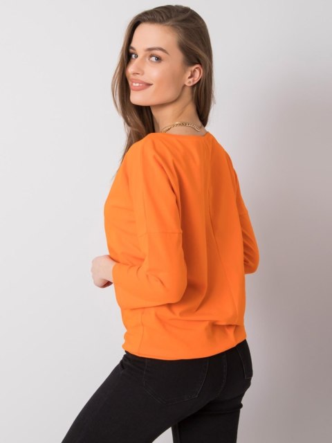 Bluzka bawełniana basic Fiona pomarańczowa Bluzka bawełniana basic Fiona pomarańczowa