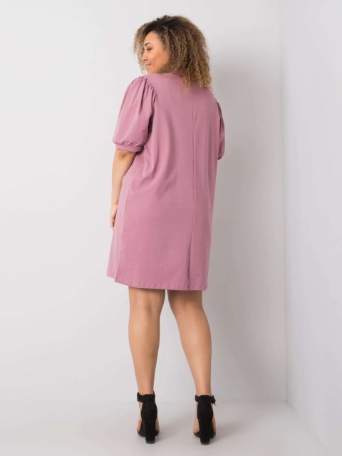 Sukienka RV-SK-6319.65 ciemny różowy 3XL