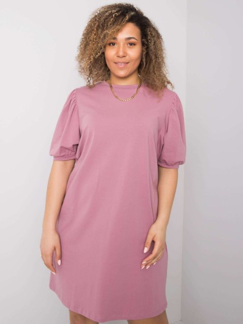 Sukienka RV-SK-6319.65 ciemny różowy 3XL