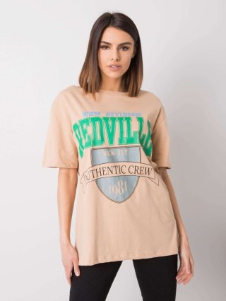 T-shirt 327-TS-2126.71 beżowy L