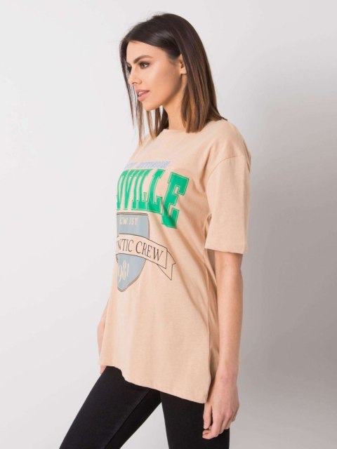 T-shirt 327-TS-2126.71 beżowy M