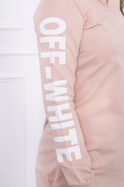 Sukienka Off White pudrowy beż