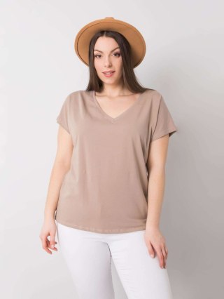 T-shirt RV-TS-6305.22P ciemny bezowy 3XL