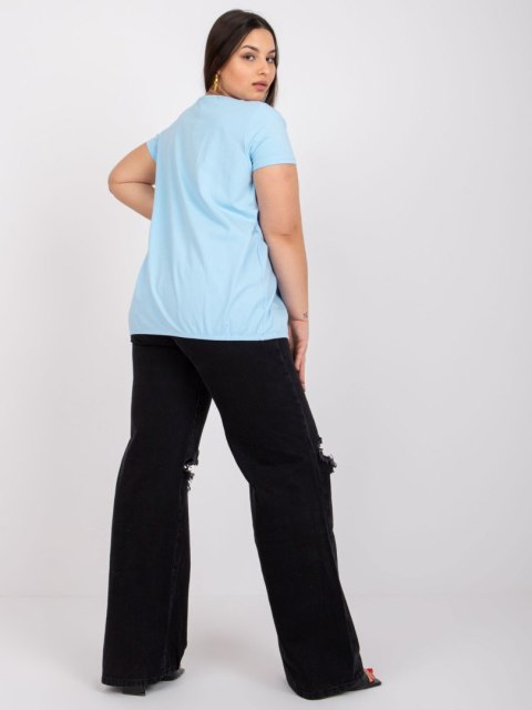 T-shirt RV-TS-6320.85P jasny niebieski 4XL